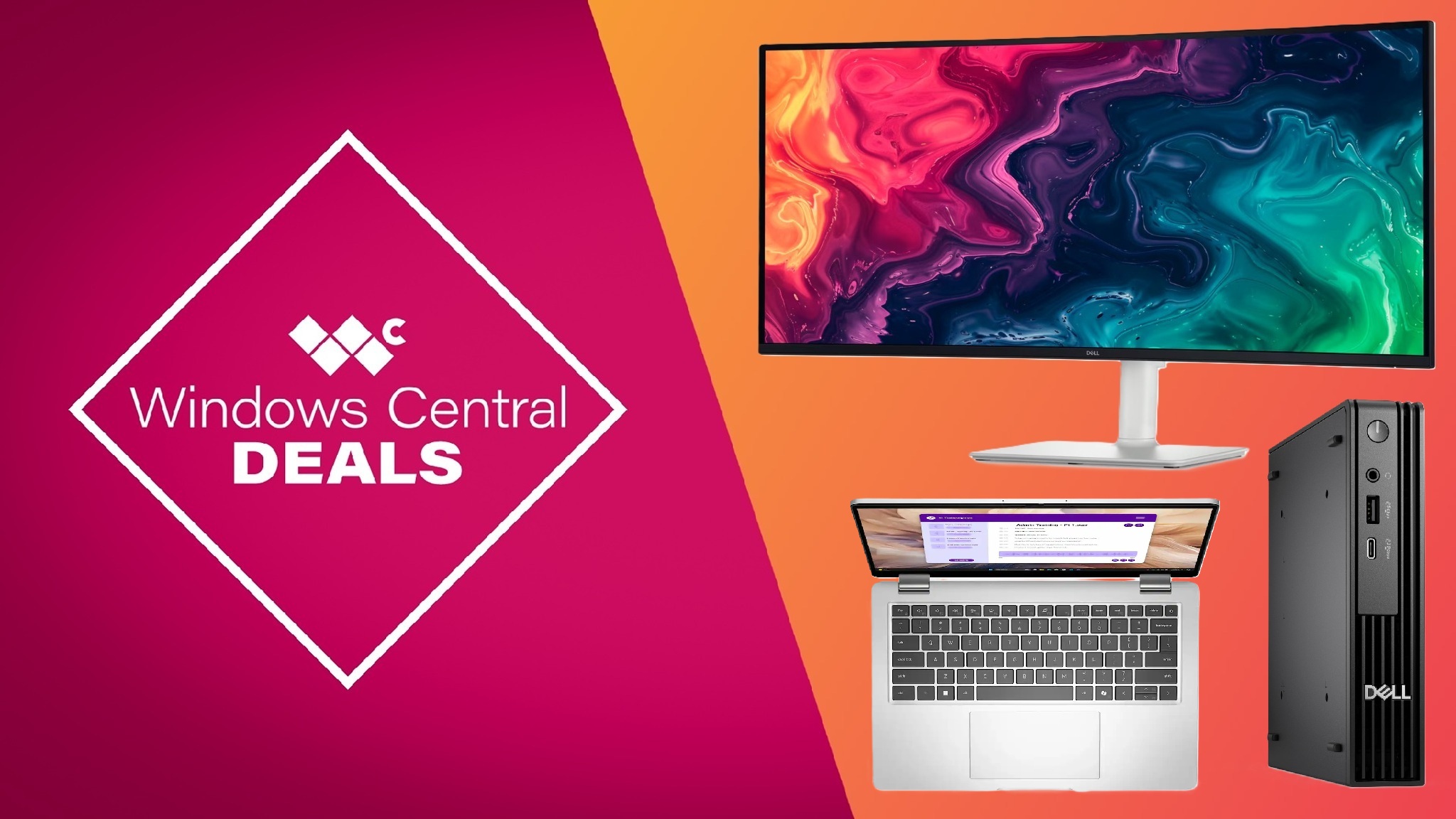 Windows Central promotional deal banner for Dell products