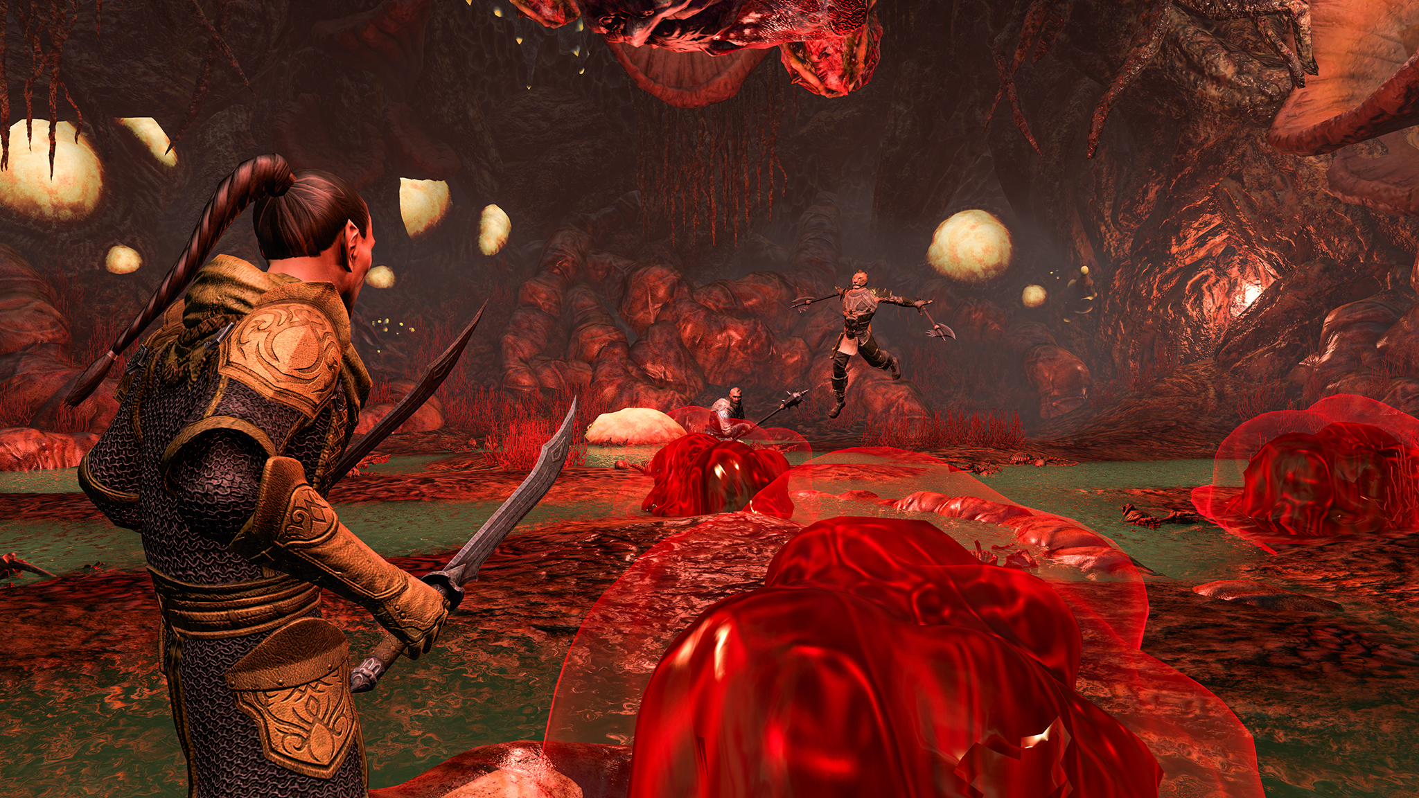 A screenshot from The Elder Scrolls Online showing the Calamitous Dunegorger Stomach.