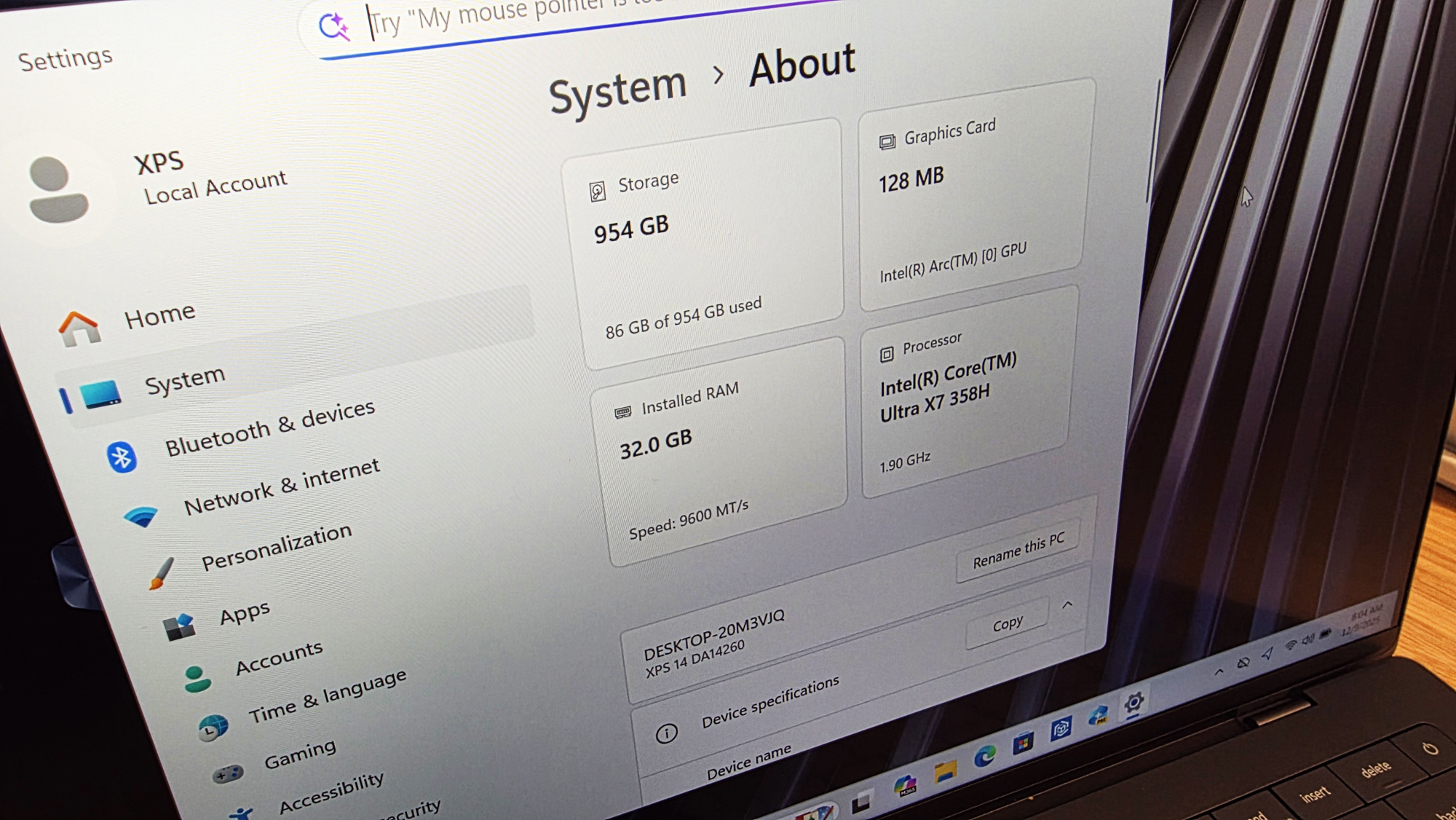 Close up image of the new Dell XPS 14 for 2026.