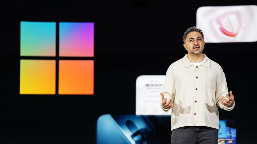 REDMOND, WASHINGTON - APRIL 4: Microsoft AI CEO Mustafa Suleyman speaks during an event highlighting Microsoft Copilot, the company's AI tool, on April 4, 2025 in Redmond, Washington. The company also celebrated its 50th Anniversary. (Photo by Stephen Brashear/Getty Images)