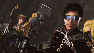 An official screenshot of Stellar Blade's GODDESS OF VICTORY: NIKKE crossover.