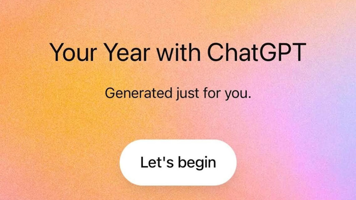 "Your Year with ChatGPT" promotional image from OpenAI.