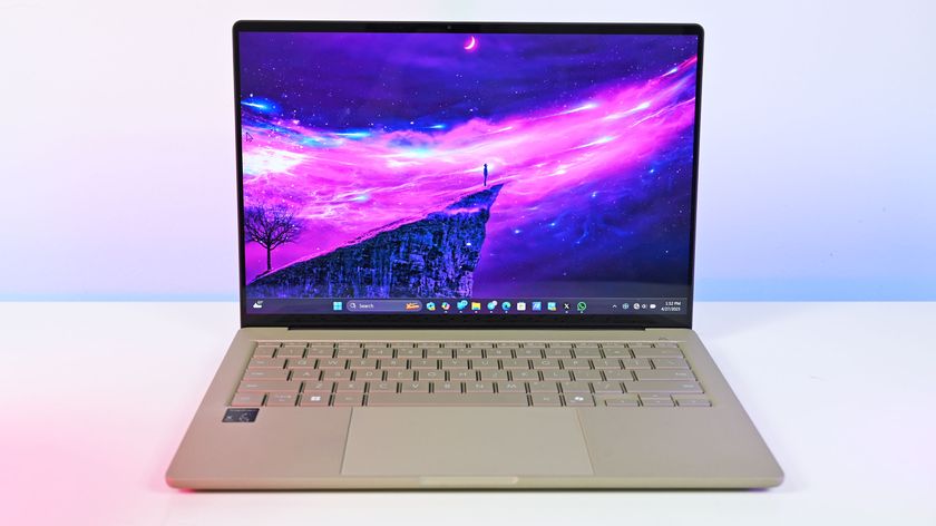 ASUS Zenbook A14 with Qualcomm Snapdragon X Plus in beige (2025).