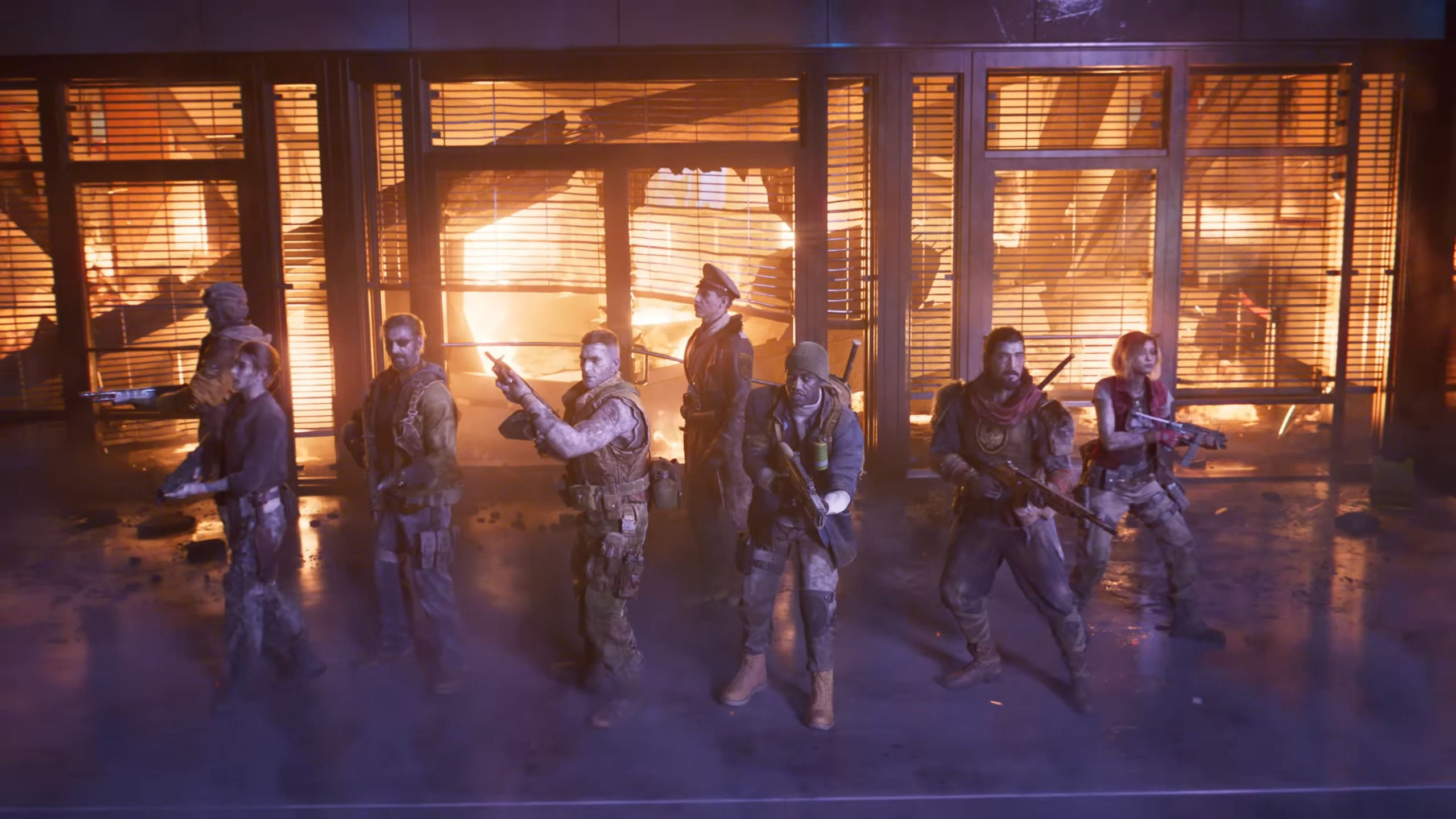 Call of Duty: Black Ops 7 reveal trailers, showing characters, weapons, and maps.