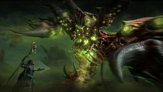 Diablo 4 Season 8 graphics showing the demon Belial